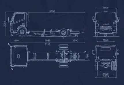 Коммерческий фургон JAC N 75